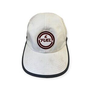 Fuel White Fitted Embroidered Strapback Hat